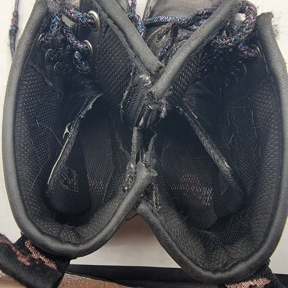 Dr Martens Doc Martens Kids Size 1 Black Sparkle Ray Boots Casual School Comfort